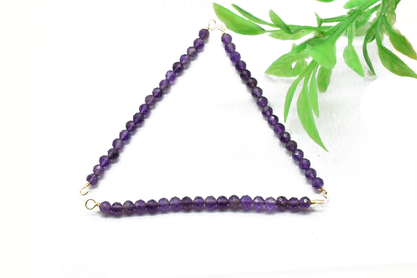 Amethyst Beads Bar Pendant,February Birthstone Pendant,Amethyst Crystal Pendant,Amethyst Necklace,Gemstone Pendant,Dainty necklace ,mom'Gift