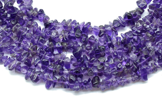 Amethyst Chip Beads Strand,Genuine Natural Purple Amethyst Loose Beads Grade AA Pebble Chips Shape,Amethyst chips pebble loose gemstones