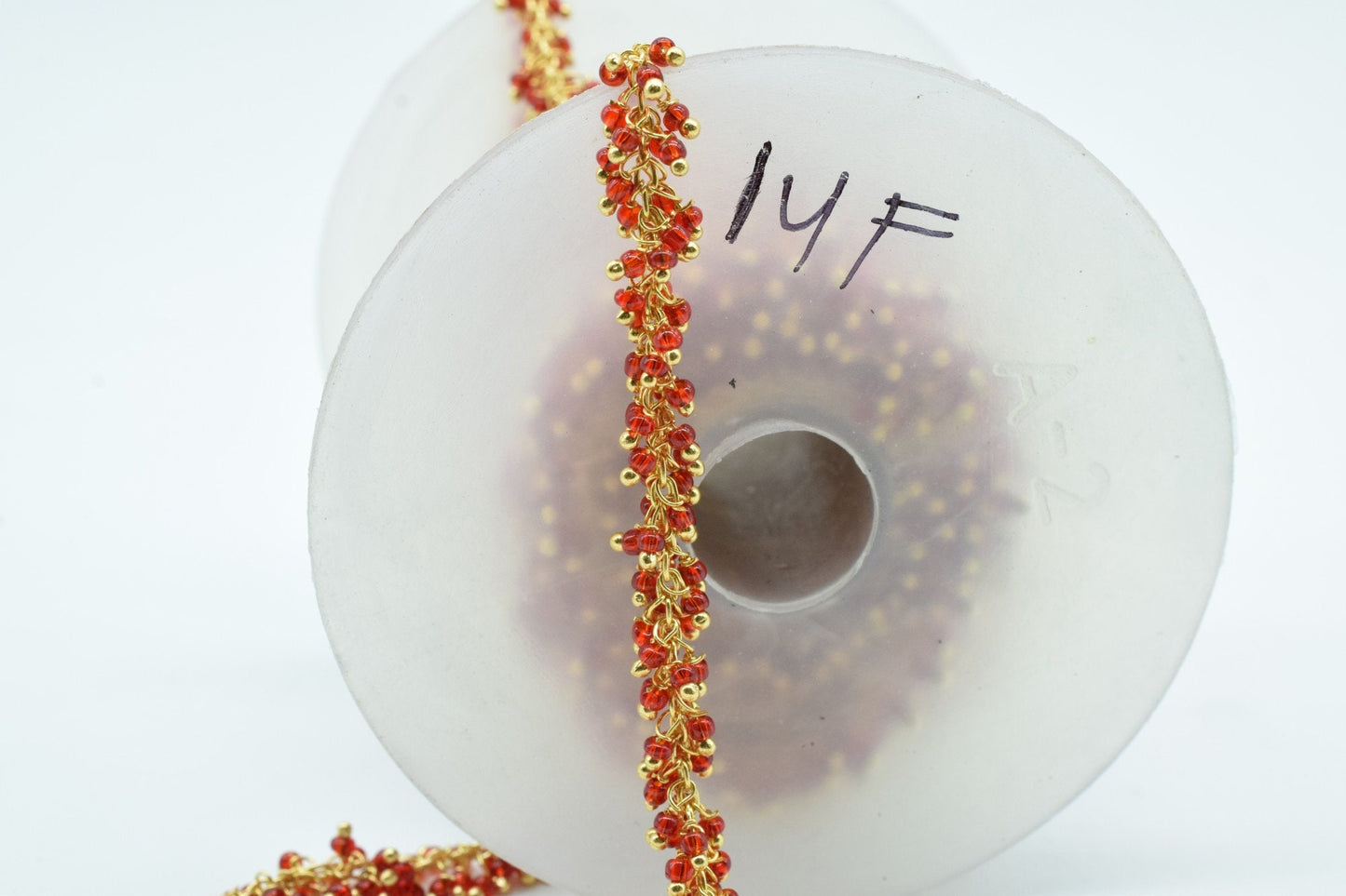 Red Agate 2mm cluster chain,Red Agate Dangling Chain,Red Agate cluster Chain with Gold Plated, Wire,Brass cluster beaded chain,vermeil chain