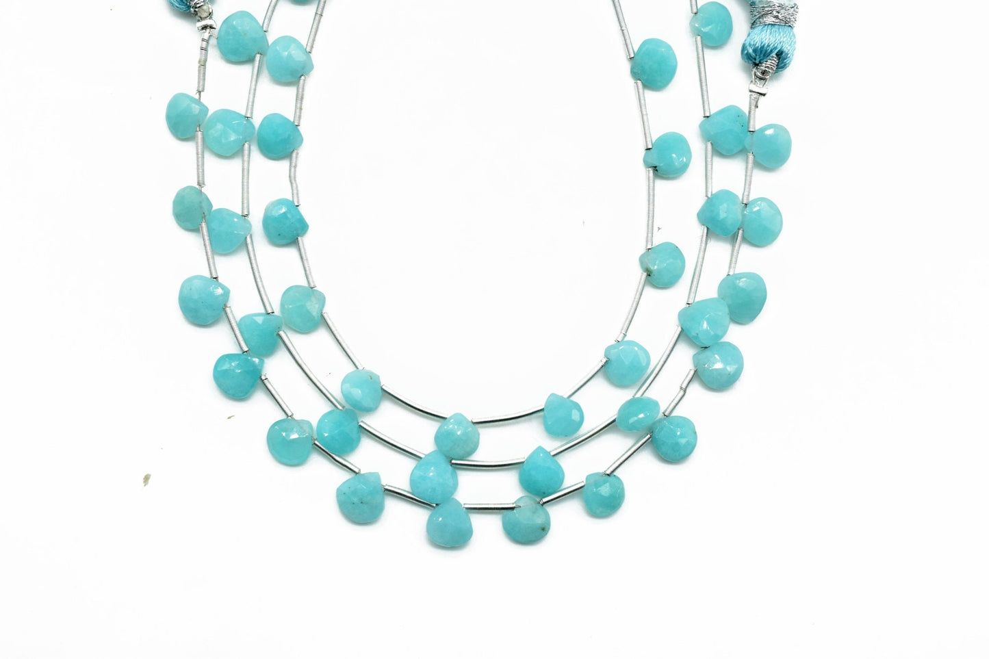 AAA Quality Amazonite 6mm Heart shape Beads,Amazonite Briolettes,Amazonite Faceted Pear Briolette,Sparkly Full 7" Strand,Wholesale briolette