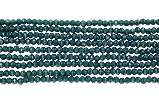 Dark Green Aget 3.50mm Faceted Beads,Green Aget Jewelry Making beads,Gemstone Wholesale Beads supplier,Green Aget Quartz Beads,Aget Beads