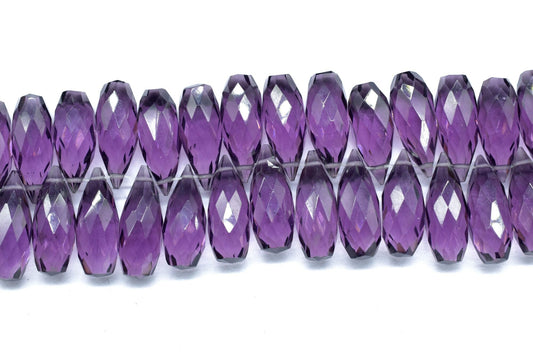 Amethyst Teardrop 6x16mm Briolettes,Amethyst drilled Briolette,Teardrop Briolettes,Purple Amethyst Quartz briolettes,Gemstone for Jewellery
