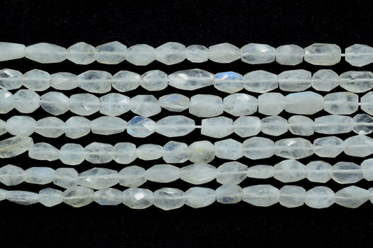 Rainbow Moonstone Flat Faceted Oval Beads, Rainbow Moonstone Beads,Moonstone Faceted Oval Shape Natural Beads,Moonstone briolette Oval beads
