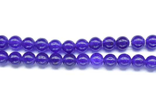 Dyed Blue Quartz 6mm To 7mm Smooth Round Beads Strand,15 Inch Beads Strands,Jewelry Making Beads,Smooth Gemstone Beads,6mm Round Shape Beads