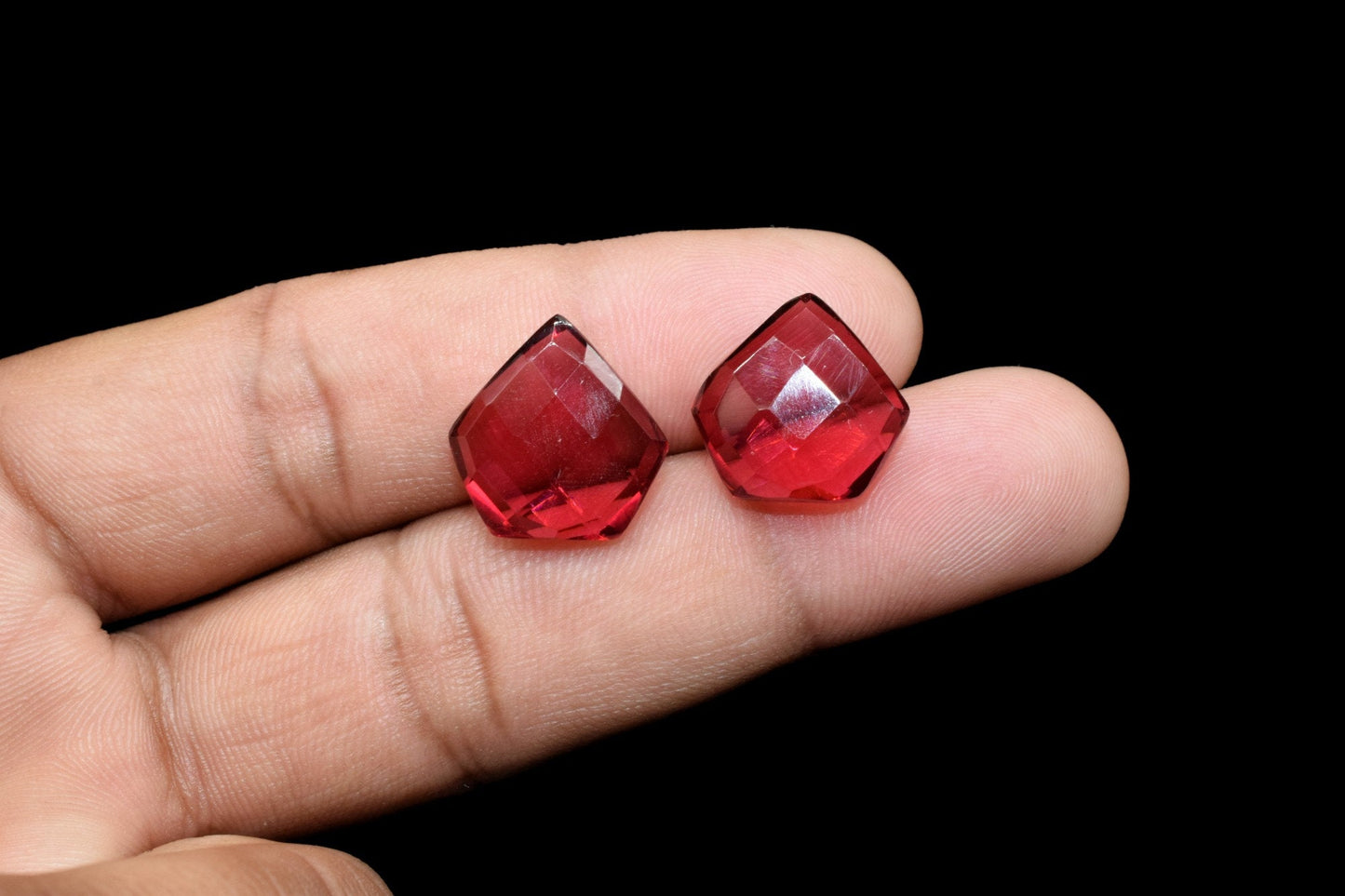 Pink Tourmaline Quartz Beads,Tourmaline Fancy Shape Beads,Rubellite Tourmaline Beads,15mm Fancy Beads,Pink Faceted Beads,Fancy Briolettes