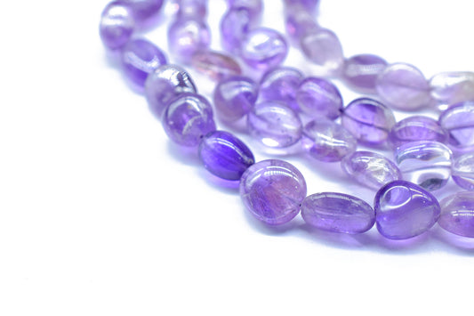 Natural Gemstone Nuggets Beads/Smooth Beads/Jewelry Making Craft/Amethyst Nuggets Beads/Handmade Jewelry/Amethyst Jewelry/Gift