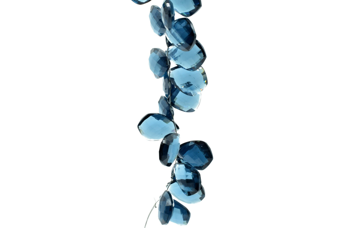 NATURAL TEAL Moss Kyanite 15x20mm Faceted Pear Shape Briolette,Kaynite Briolettes,Superb Item at Low PriceFinest Quality Briolette