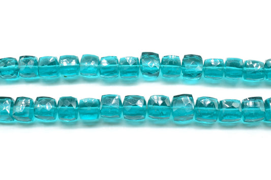 Neon Apatite Faceted Square Dice Cube,10mm Faceted Cube Beads,Neon Apatite Square Dice Beads,square Dice nugget,jewelry making beads,3D Box