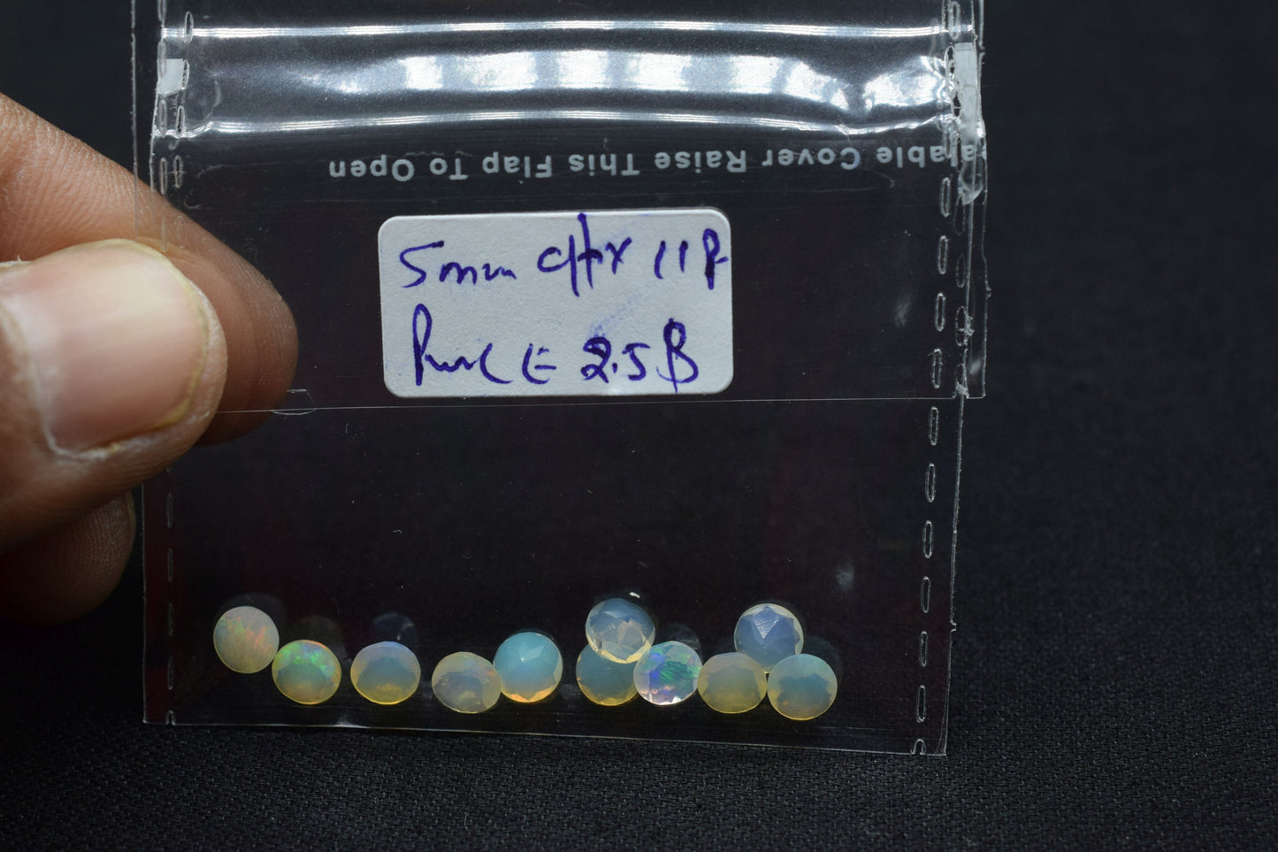 Natural Ethiopian Welo Opal Gemstone,Ethiopian Opal 5mm Round cut Gemstone,Multi Welo Fire Opal cut Stone,Fire Opal Cut Gemstone For Jewelry