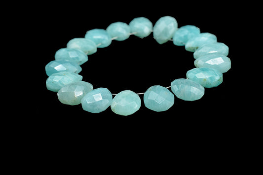 Natural Amazonite Faceted 8x12mm Pear Shape Beads,Amazonite Pear Shape Bead,Green Mint Gemstone Beads,Amazonite Teardrop,Calibrated