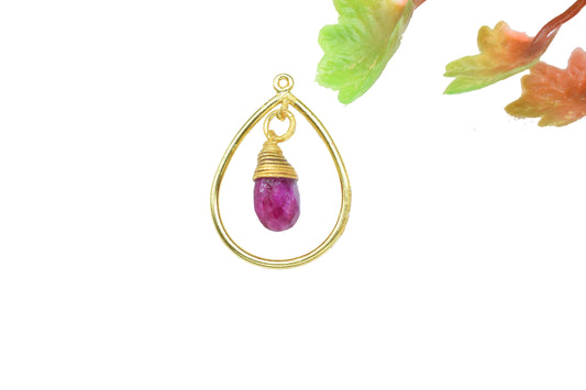 Gemstone Square Connectors,Teardrop Beads Dangle Earring,Station Link Supply,Handmade Jewelry,Finding Square Pendant,Wire Wrapped Component