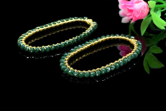 Green Agate beads Connector,Oval Pendant Component,Handmade Connector,Finding Necklace,Beaded Finding Component,Green Agate jewelry,Gift for