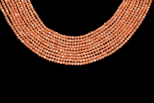 Carnelian AAA Faceted beads/Orane Stone Beads/Rondelle Beads/Jewerly Making Beads/Micro Cut Beads/Loose Gemstone Beads/Wholesale Beads/Gift