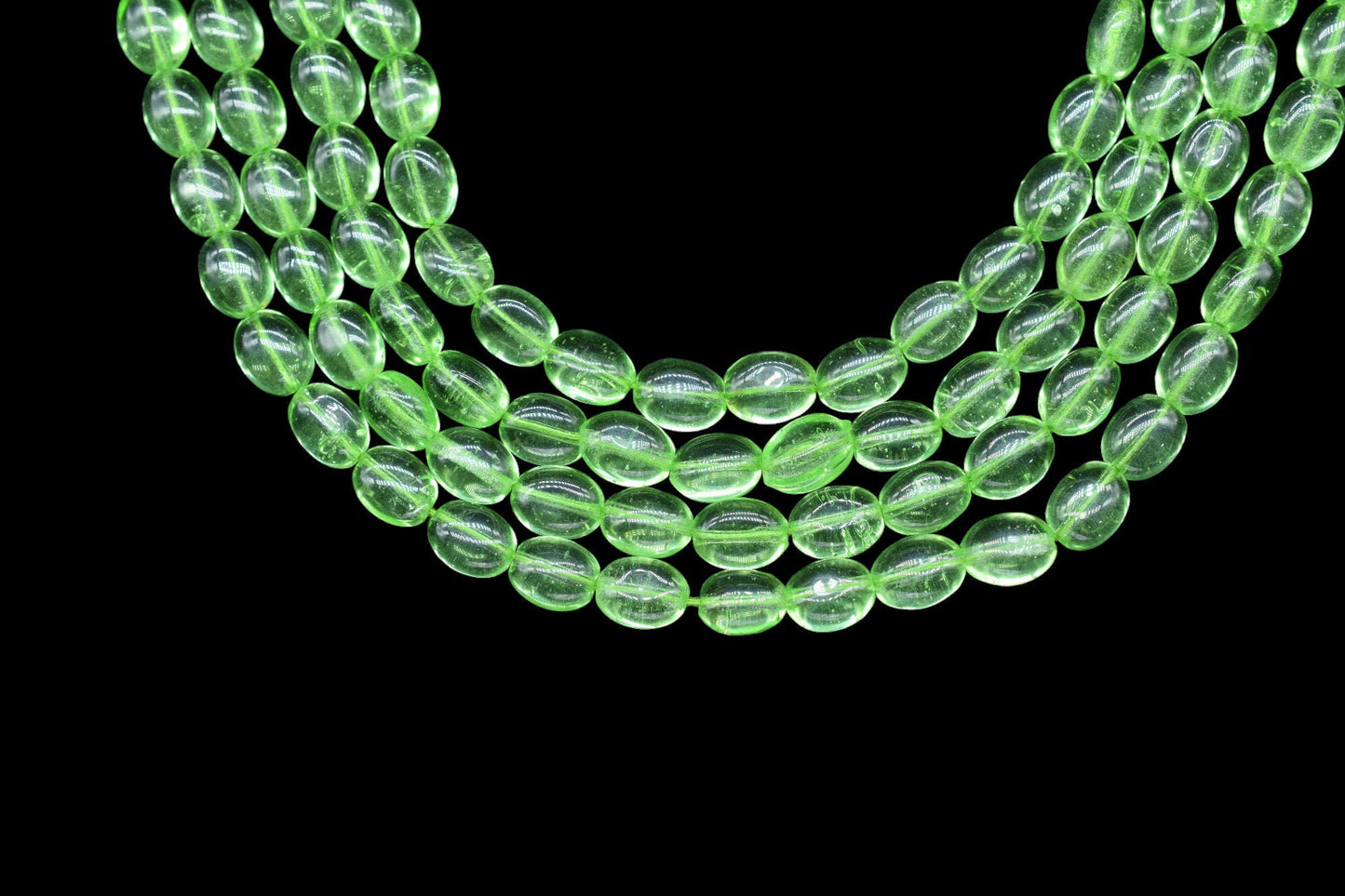 Green Amethyst Smooth Oval Beads,Green Quartz Smooth Beads,Loose Beads for Jewelry Making,Plain Oval Beads,Green Amethyst Smooth Nuggets
