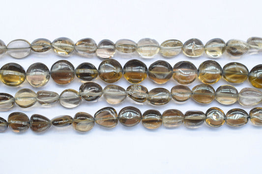 Natural Gemstone Nuggets Beads/Smooth Beads/Jewelry Making Craft/Smoky Nuggets Beads/Handmade Jewelry/Jewelry Component/Gift