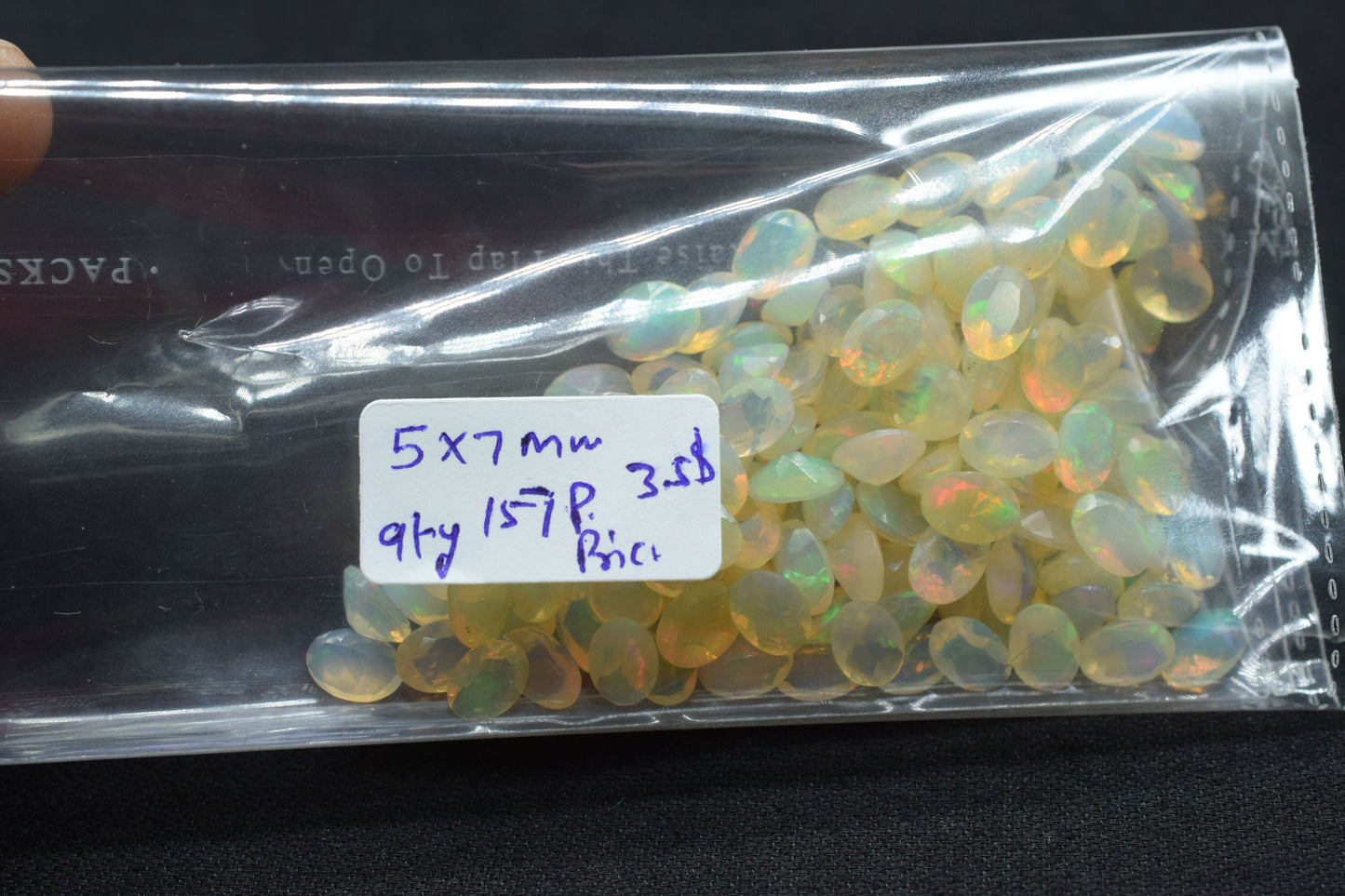 Natural Ethiopian Welo Opal 5X7mm Oval Faceted Gemstone,Jewelry Making Opal Cut Stone,Multi Fire Opal Gemstone,Ethiopian Opal Loose Stone,