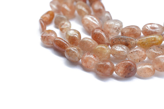 Natural Gemstone Nuggets Beads/Smooth Beads/Jewelry Making Craft/Pink Strawberry Nuggets Beads/Handmade Jewelry/Jewelry Component/Gift