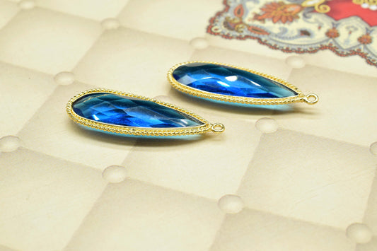 Neon Apatite Gemstone 10x30mm Pear Shape Bezel charm,Apatite Gemstone Faceted Teardrop Bezels,Neon Apatite Gold Plating Single Bial Pendant