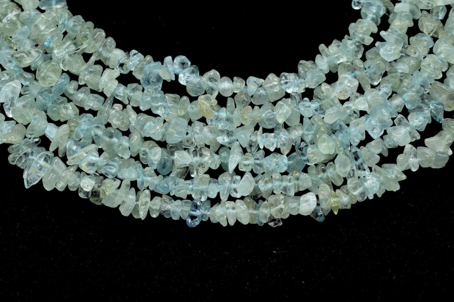 Natural Aquamarine Chip Beads Strand,Gemstone,Jewelry Making Supply,Beading Supplies,Smooth Raw Gemstone Nuggets Chips,Aquamarine Uncut Bead