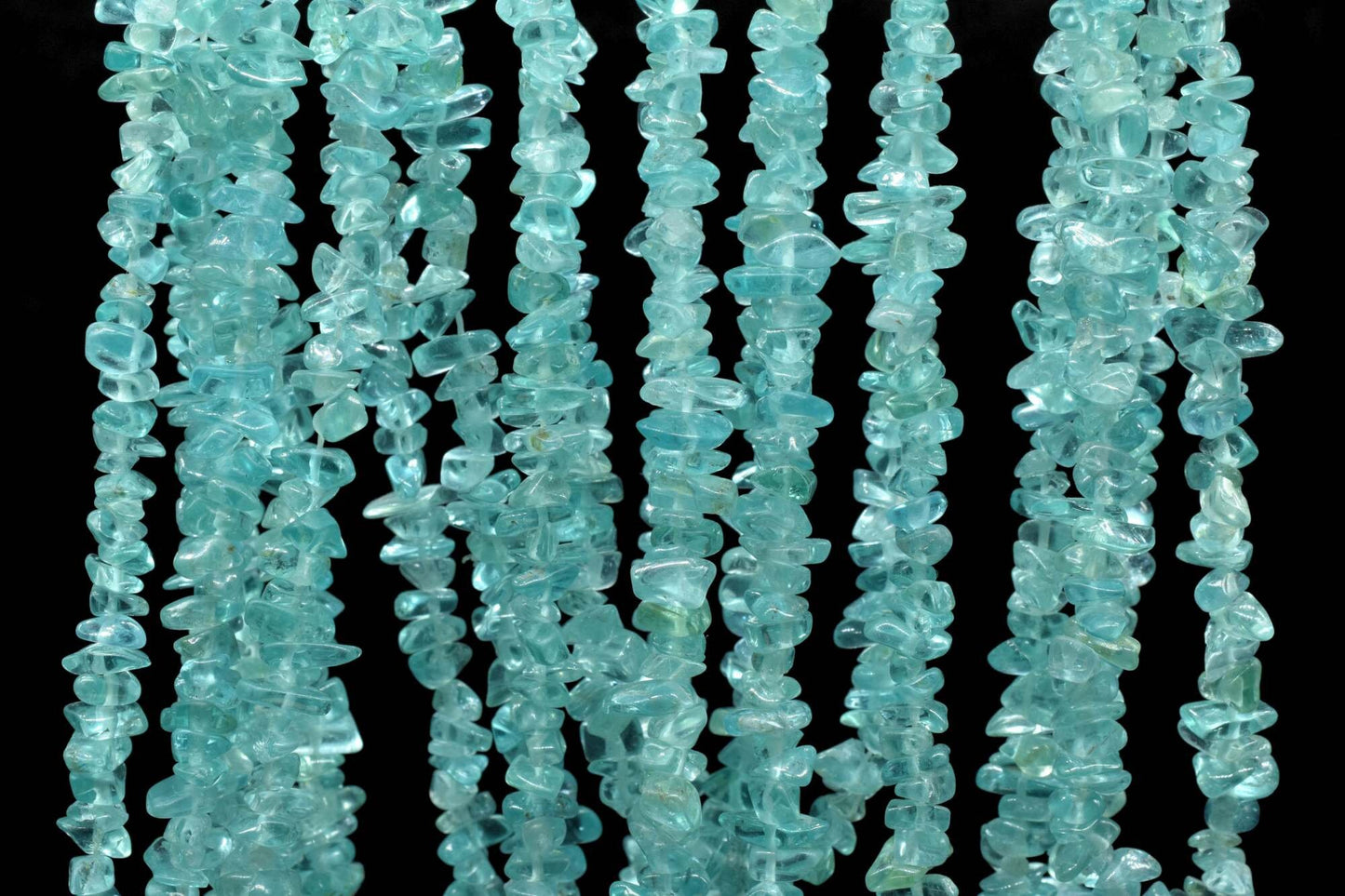 Apatite Chip Beads Strand,Apatite Chips String Gems Chips Strand Ocean Green,Natural Sky Blue Nugget Bead, Gemstone Mineral,Semi Transparent