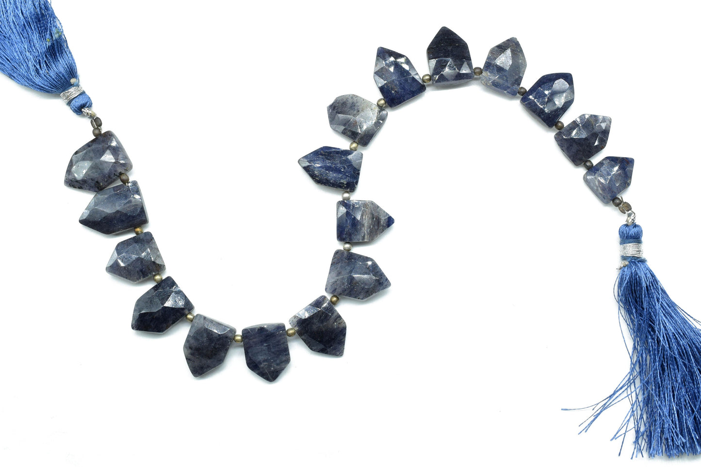 Natural Sodalite Pentagon Shape Briolettes,Blue Gemstone Faceted Beads,Sodalite Bead strand,Micro faceted Beads,Sodalite strand jewelry Gift
