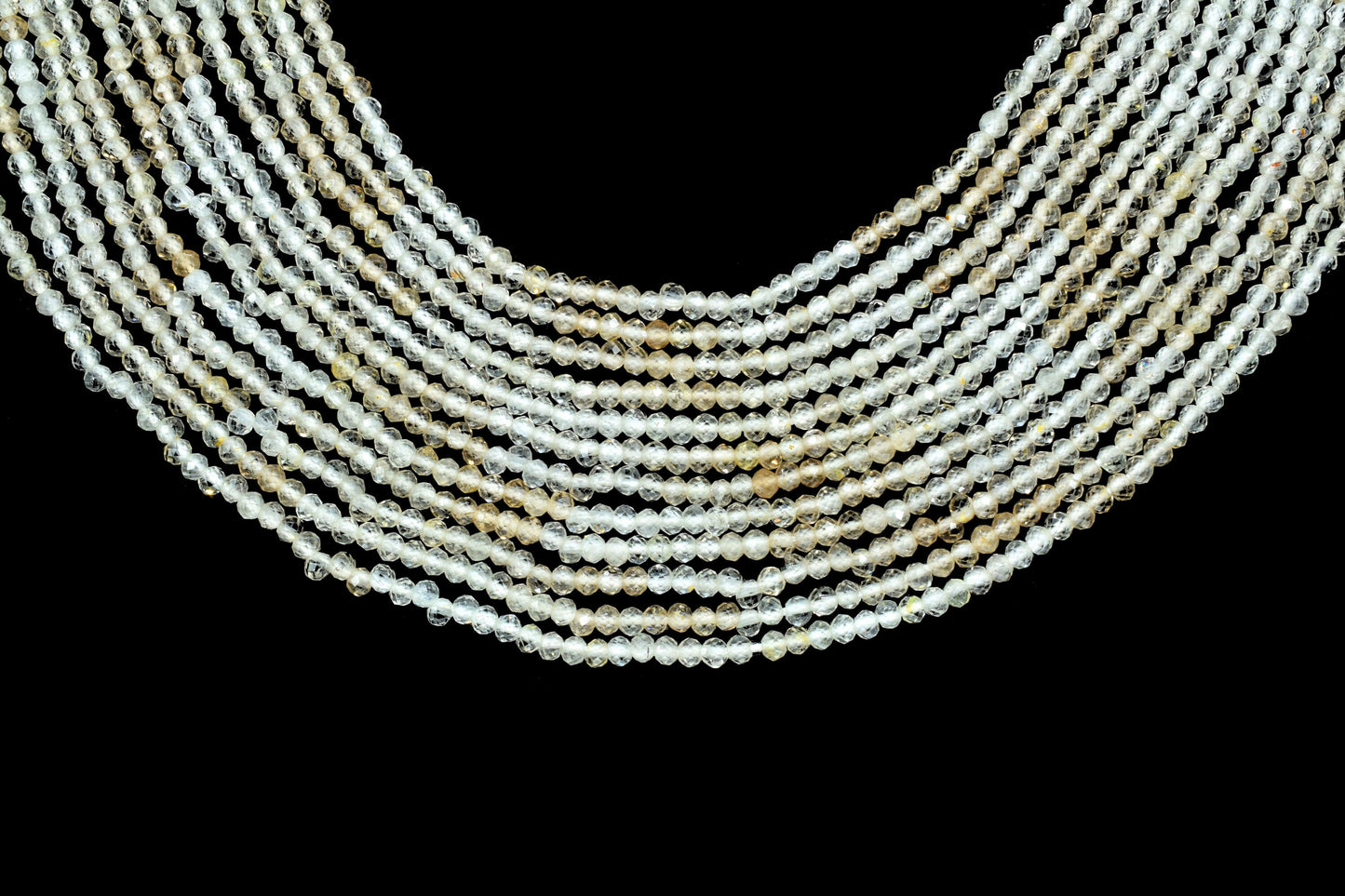Citrine Faceted Rondelle Beads,3mm Rondelle Beads,Shaded Citrine Beads,Micro faceted beads,Gemstone Beads Jewelry Making supply,Gift For Her