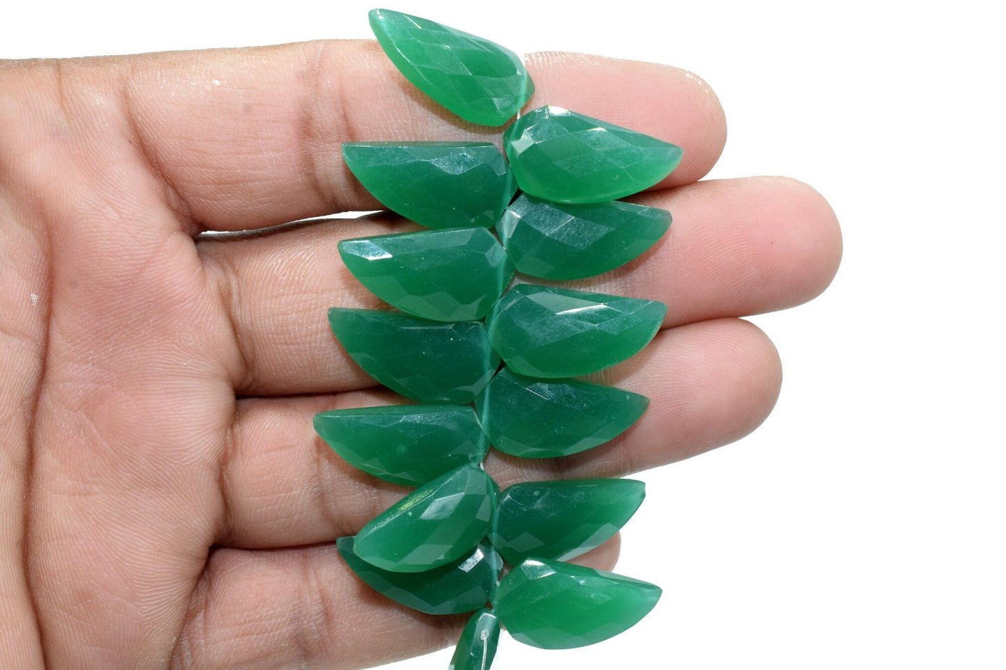 Green Onyx 10x20mm Horn shape faceted beads,Shark Tooth Shape beads, jewelry Making Beads,Green Onyx Briolettes,AAA Quality Briolettes,Beads