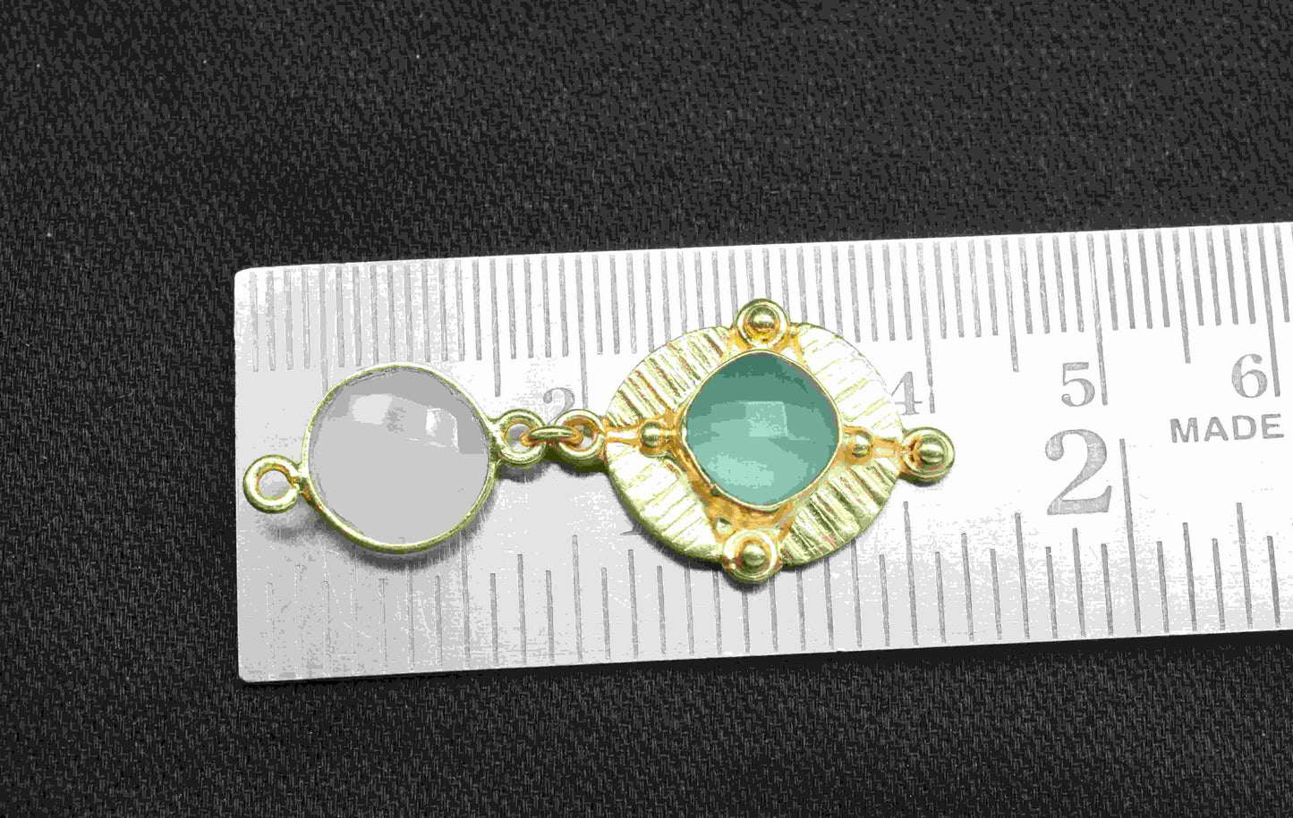 Moonstone Pendant Charms , Aqua Chalcedony Dangle Earring Component , Multi Gemstone Dangle Earring , Component Jewelry , B'day Gift