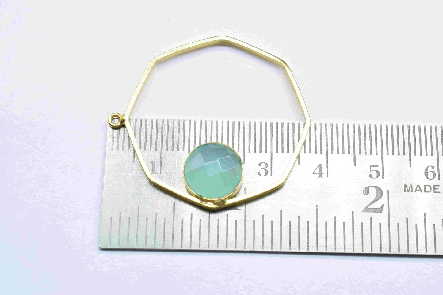 Aqua Chalcedony Gemstone Pendants, Finding Hexagon Shape Connector, Chalcedony 10mm Round Earring, Finding Component Necklace,Aqua Jewellery
