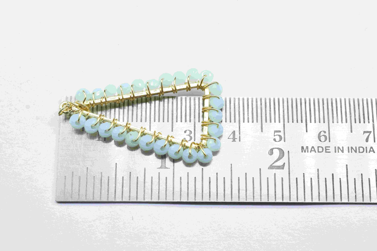 Opalite Wire Wrapped Dangle Earring,Gemstone Component,Handmade Beaded Earring Connector,Finding Necklace,Opalite jewelry,Component Jewelry,