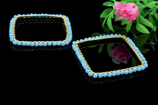 Turquoise Quartz Wire Wrapped Earring,Gemstone Component,Handmade Dangle Earring Components,Findings Turquoise Components-Pendant Necklace