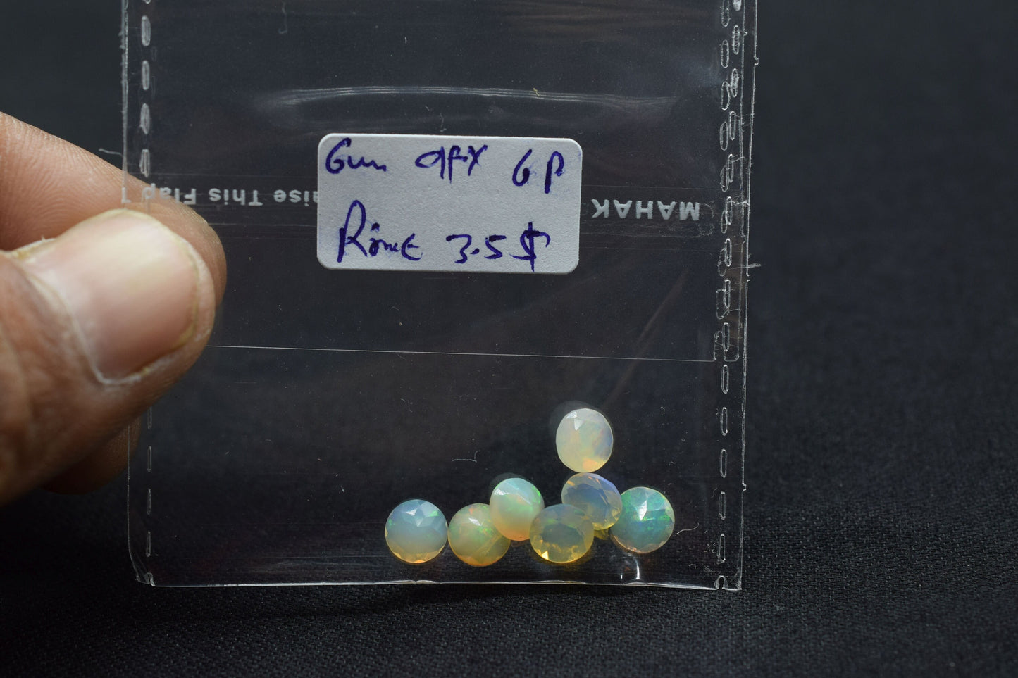 Ethiopian Welo Opal Gemstone,Ethiopian Opal 6mm Round cut Gemstone,Multi Fire Opal Gemstone,Round Calibrated Opal ,6mm Round Faceted Opal