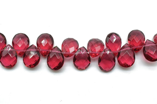 Pink Tourmaline Teardrop 7x10mm Briolettes,Natural Gemstone Teardrop Briolette,Super fine Pink Tourmaline briolette,jewelry making briolette