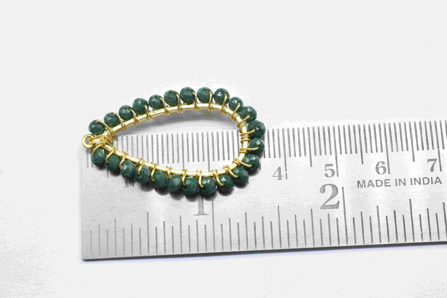 Green Agate Beaded Earring Connector,Gemstone Wire Wrapped Components,Pendant Jewelry Connector,Finding Necklace,Green Agate Jewelry,Gift