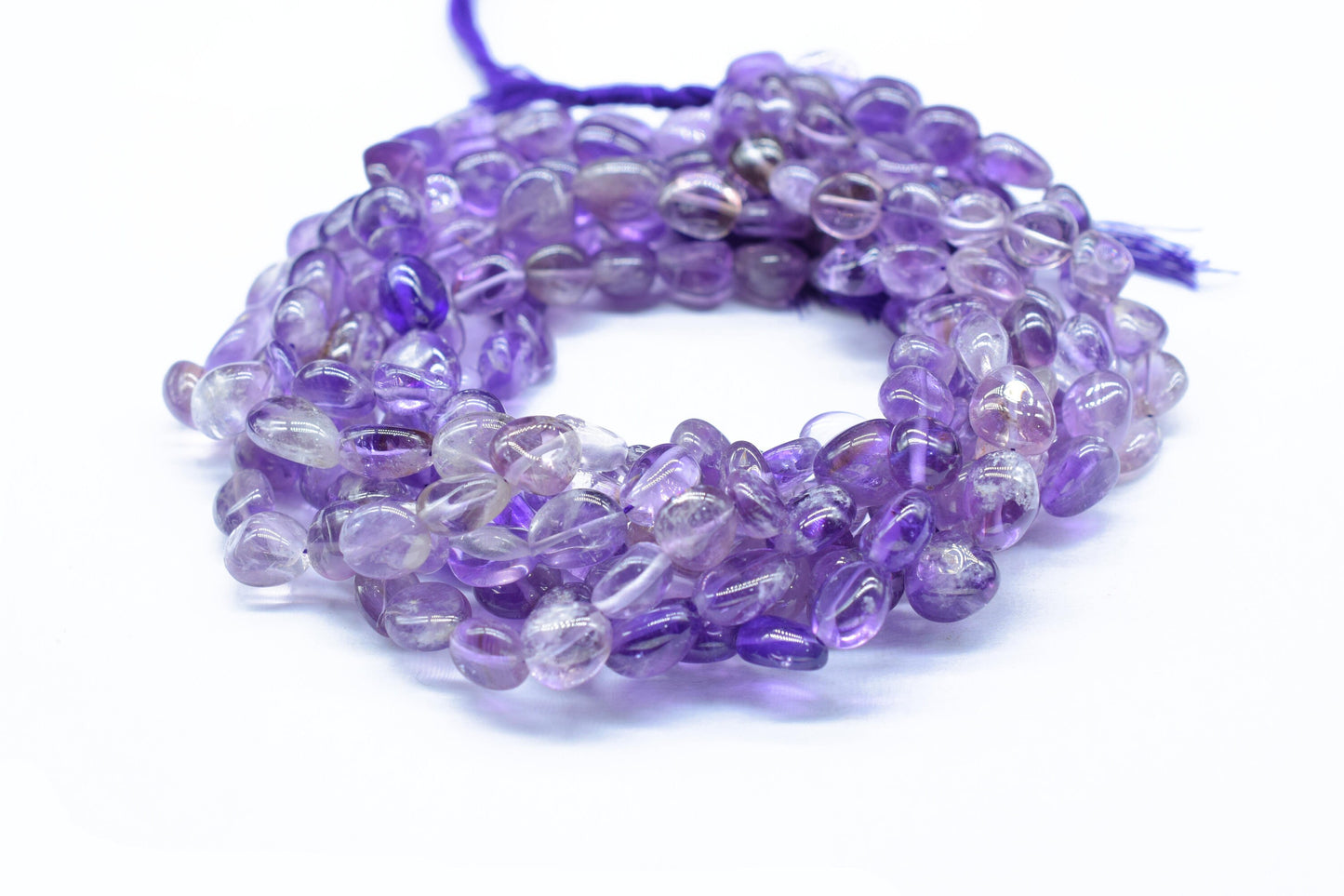 Natural Gemstone Nuggets Beads/Smooth Beads/Jewelry Making Craft/Amethyst Nuggets Beads/Handmade Jewelry/Amethyst Jewelry/Gift