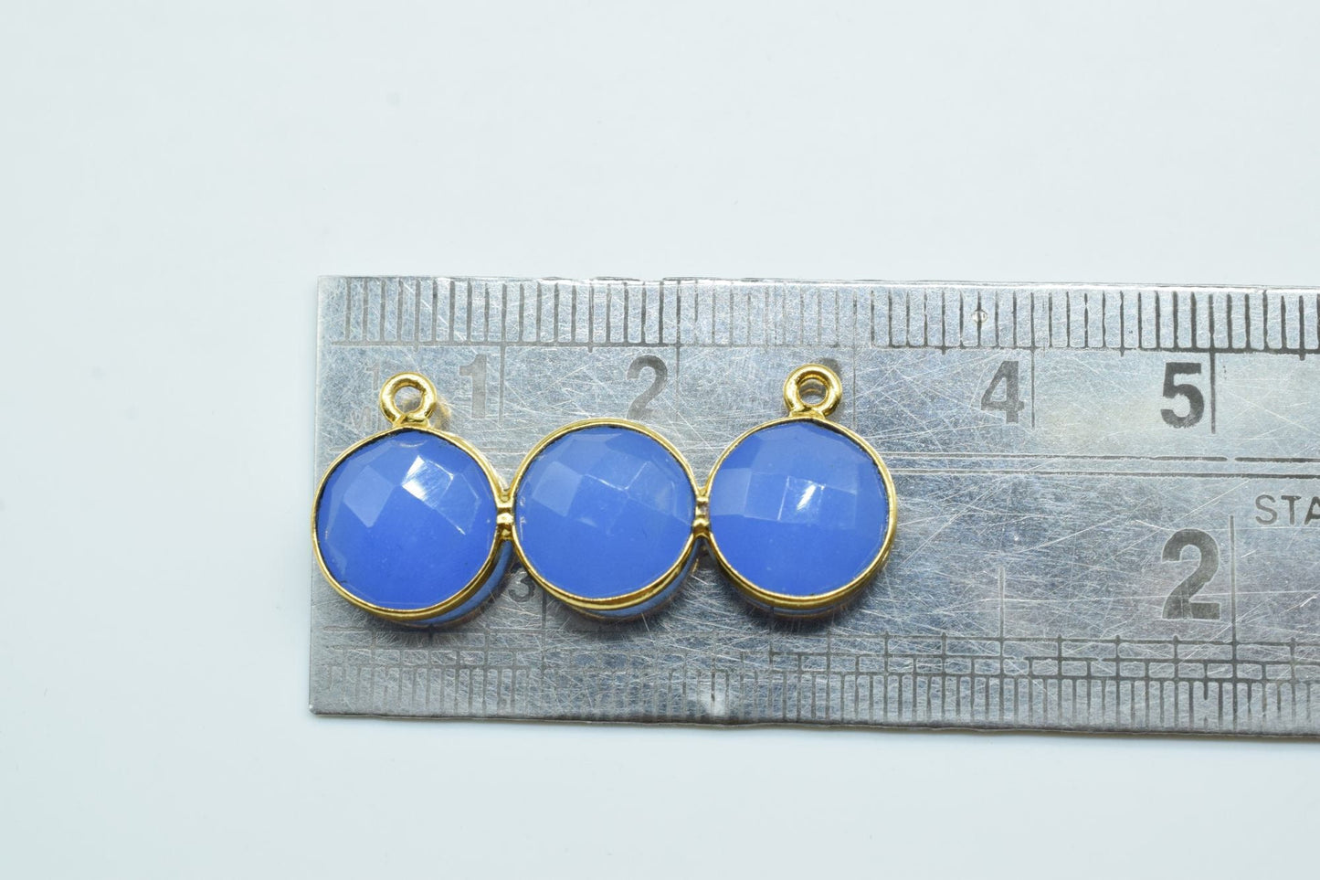 Blue Chalcedony jewelry making component,Blue Chalcedony Pendant,Gemstone Component,Necklace Making,Jewelry Making Supplies,Filigree Finding