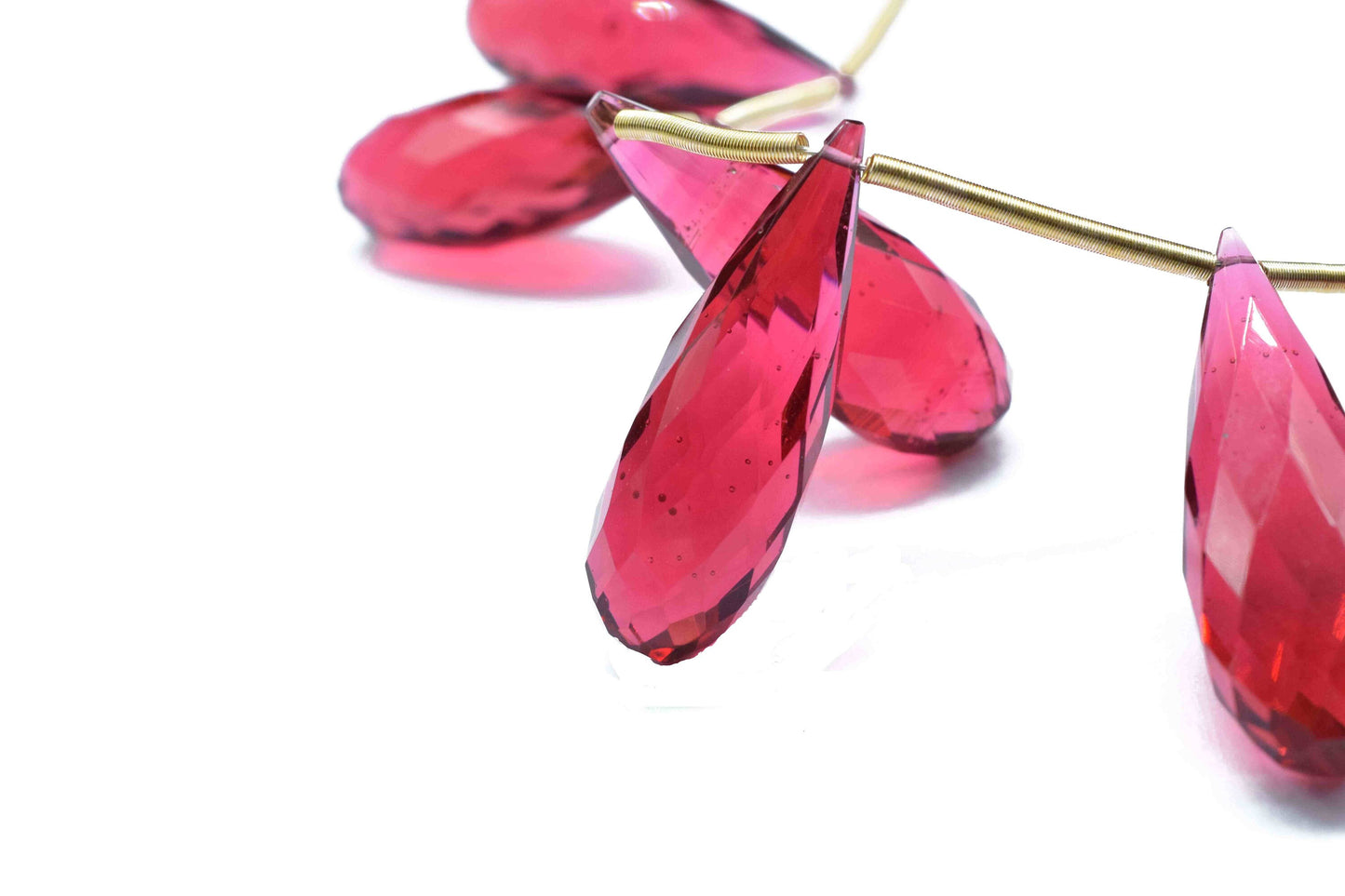 Pink Tourmaline Long Drop 10x30mm Briolettes,Pink Tourmaline Gemstone Briolette, Teardrop Briolettes, Jewelry Supplies,Top Quality Briolette