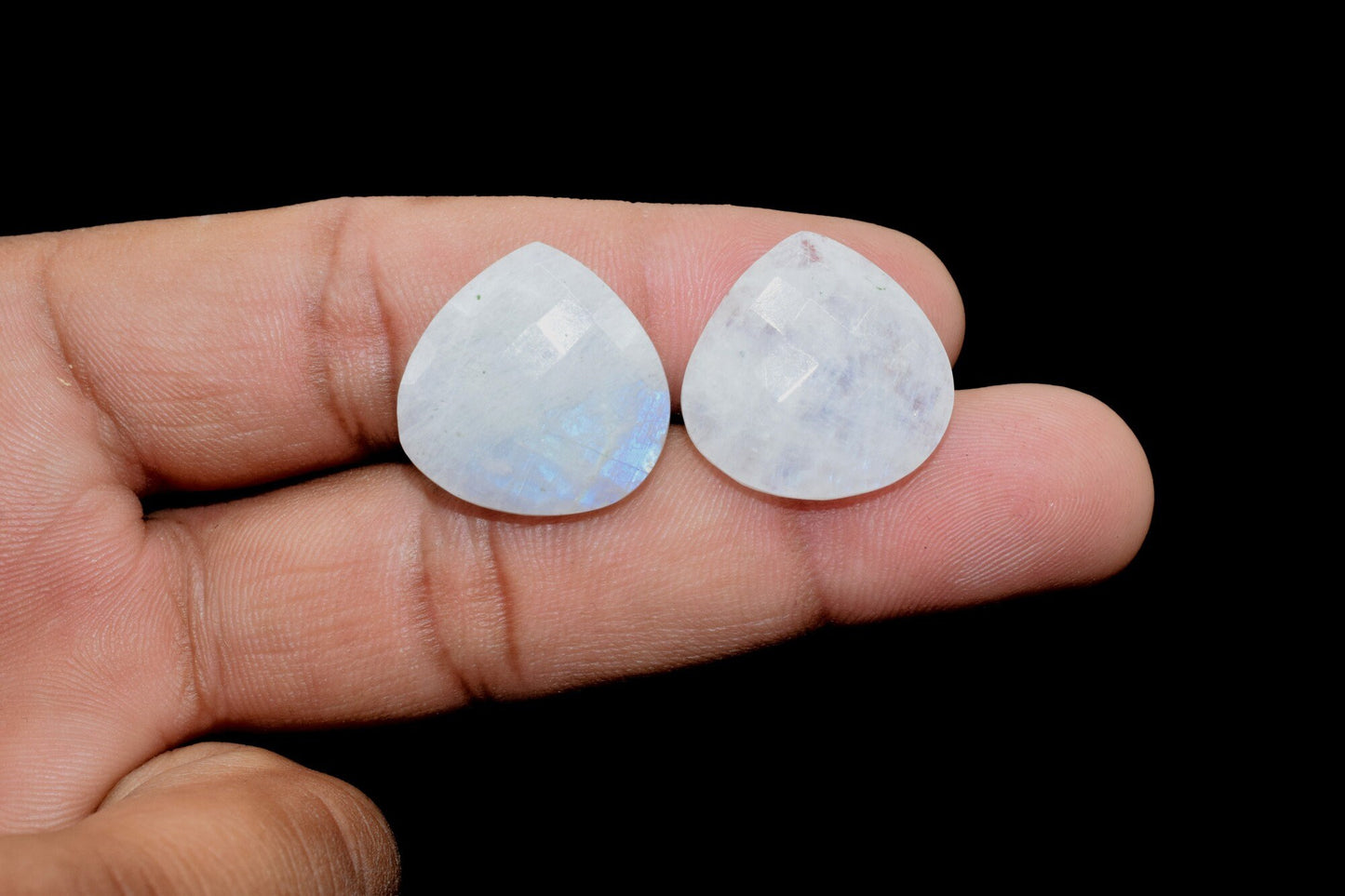Rainbow Moonstone 20mm Faceted Heart Shape Beads,Moonstone Briolettes,Moonstone Heart Shape Briolettes,Moonstone Jewelry Bead,Moonstone bead