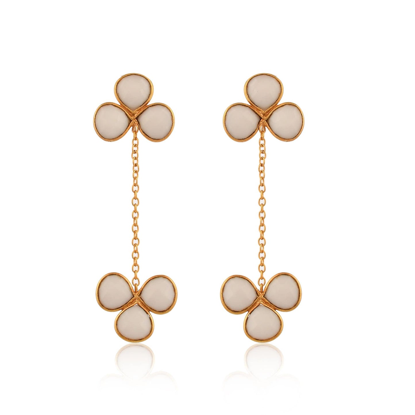 Natural Rainbow Moonstone Earring/Handmade Earring/Gold Plated Earring/Boho Earring/Bridal Jewelry/Women Earring/Dangle Earring/B'day Gift