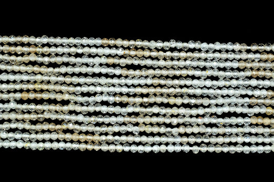 Citrine Faceted Rondelle Beads,3mm Rondelle Beads,Shaded Citrine Beads,Micro faceted beads,Gemstone Beads Jewelry Making supply,Gift For Her