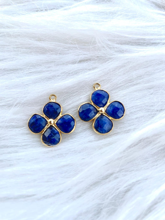 Blue Sapphire Heart Shape Pendant,jewelry Component,Sapphire Pendant,Blue Sapphire Bezel Charm,Jewelry Making Supply,Jeweelry,Gift,P123