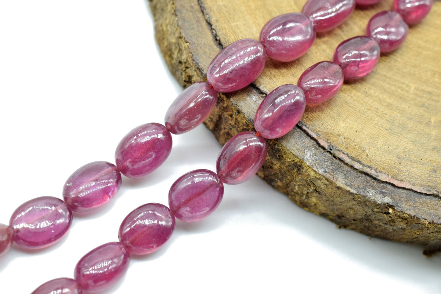 Pink Jade smooth oval nuggets Natural Pink Jade handmade Necklace Pink jade tumble Gemstones Pebble Beads,Pink jade beads