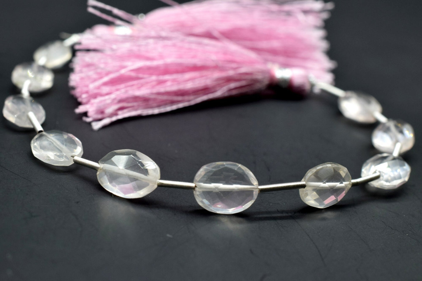 Rose Quartz Oval Shape briolettes,Rose Quartz Vertical Top Drilled briolette,Rose Quartz Faceted Oval Briolettes,Rose Quartz beads,briolette