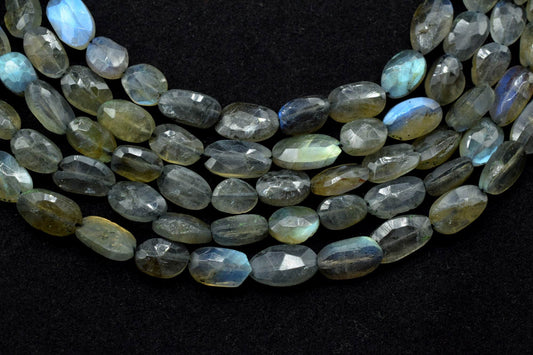 Blue Fire Labradorite Oval faceted Beads, Labradorite Faceted Oval Shape Checker Cut Gemstone Loose Beads,Blue Fire Labradorite,Oval Beads,
