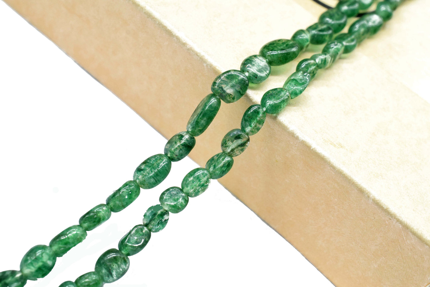 Green strawberry Oval Smooth Beads,Green strawberry Strands Beads,AAA Quality,Jewelry Making Craft,Gemstone Oval Shape Bead,Handmade Jewelry