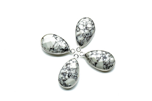 Dendrite Opal 12x20mm single bail charm,Dendrite Opal Teardrop Silver Plated bezel,Dendrite Opal Bezel,jewelry making charm,Gold bezel charm