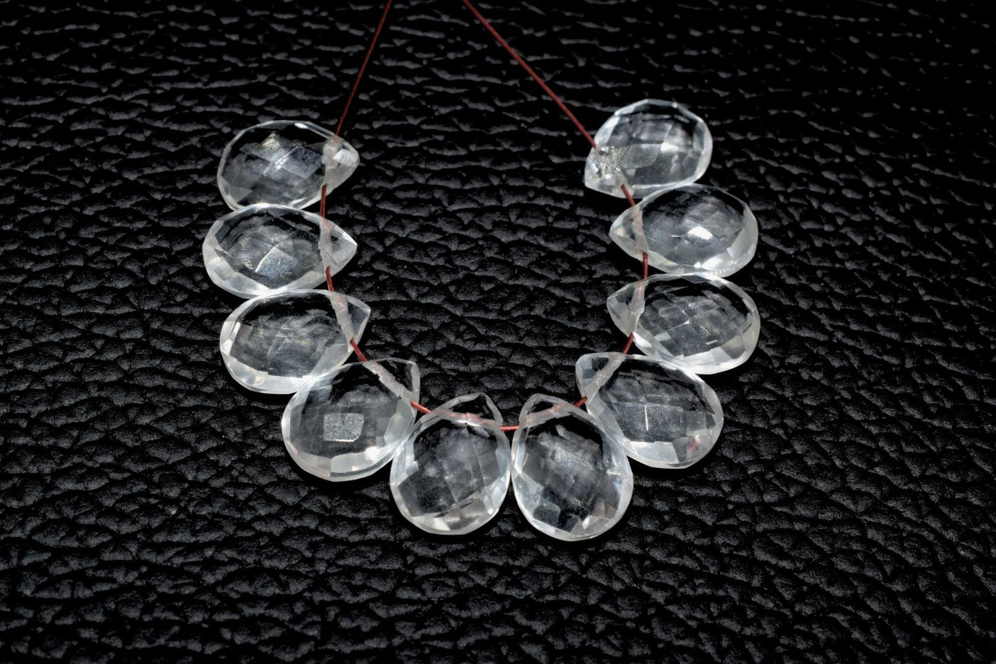 Crystal Faceted Teardrop Briolettes,7x10mm Teardrop,Crystal Jewelry Supplies,Craft Supplies,Gemstone beads,Gemstone Clear quartz Briolettes,