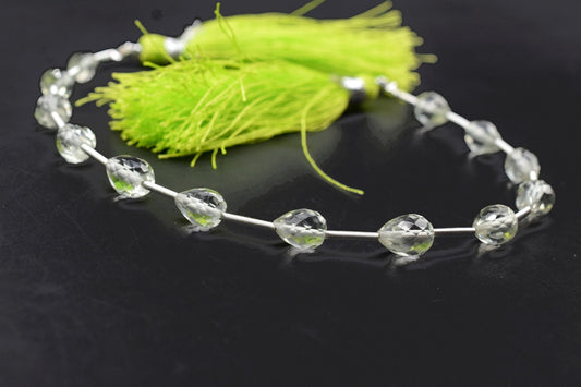 Green Amethyst Drop Briolettes,Green Amethyst drops strand,Jewelry making beads,Supplies beads,Amethyst Pear shape Briolette strand,Gemstone