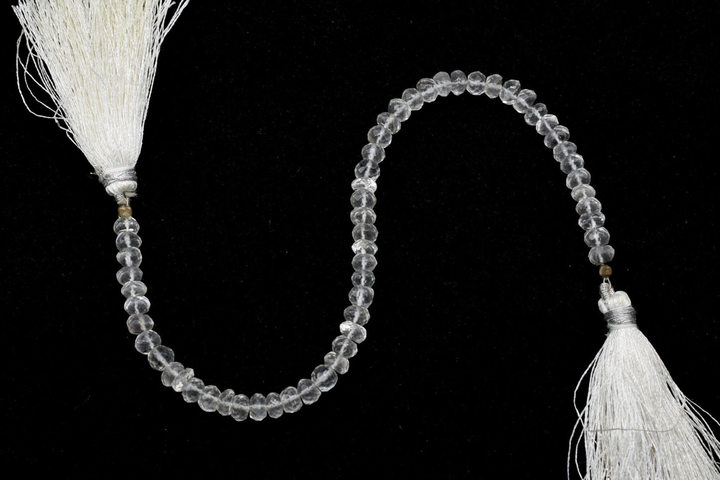 Natural Crystal 5mm faceted Rondelle Beads,Crystal beads,Jewelry Making beads Craft,Crystal Gemstone Bead,Crystal fine beads,Crystal jewelry
