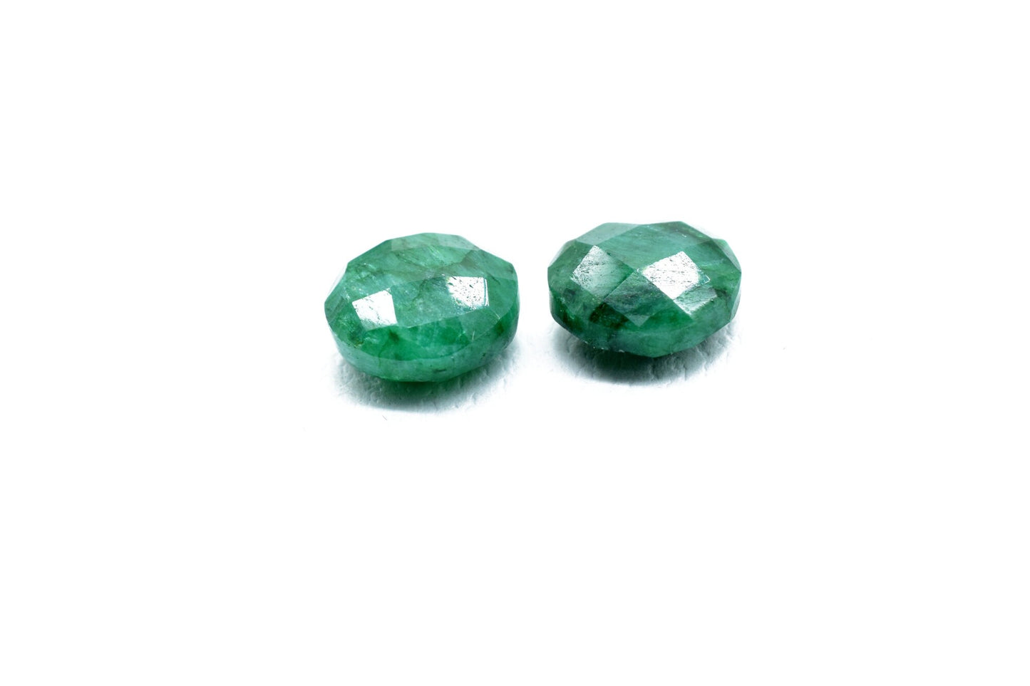 Emerald Faceted Beads,10mm Coin Round Stone Beads,Emerald disk gemstone briolettes,Emerald Coin Faceted Beads,Side Drill Coin